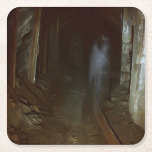 Halloween - Spuk Mine 1 Rechteckiger Pappuntersetzer