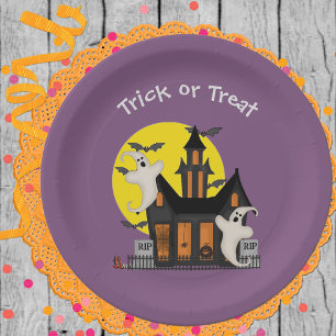 Halloween-Spuk Papierplatte Pappteller