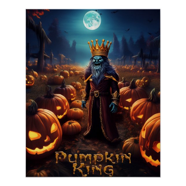 Halloween Spuk Pumpkin Patch King Poster (Vorderseite)
