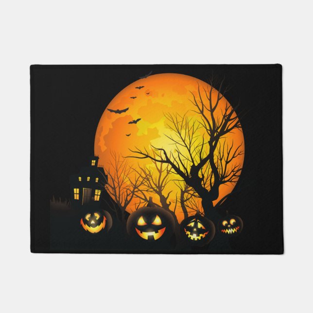 Halloween Spuk Pumpkins Door Mat Fußmatte (Vorderseite)