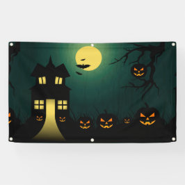 Halloween-Spuk Szene Banner
