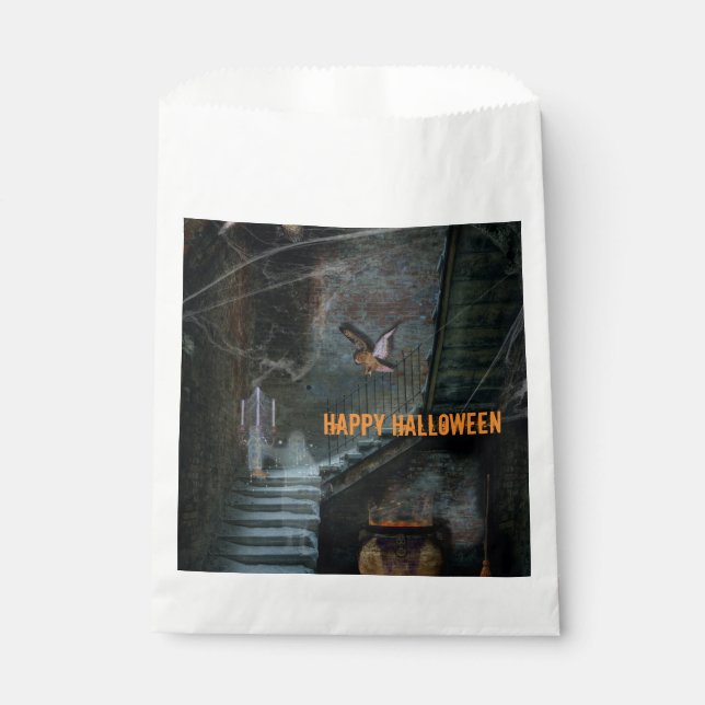 Halloween, Spuk Treppe Geschenktütchen (Vorderseite)