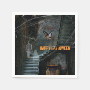 Halloween, Spuk Treppe Serviette