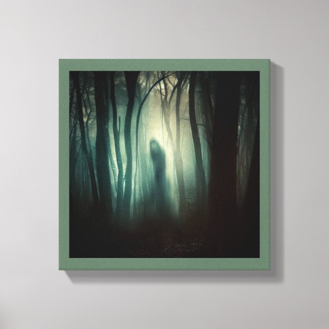 Halloween - Spuk Wald 4 Leinwanddruck (Vorderseite)