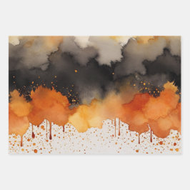 Halloween Spuk Waldkostüme und Cocktail Geschenkpapier Set