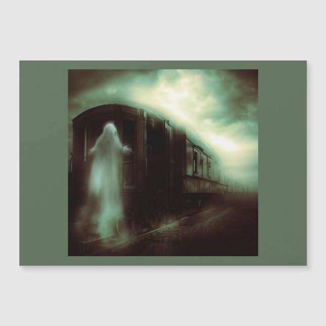 Halloween - Spuk Zug 1 Magnetkarte (Vorderseite)