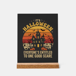 Halloween Spukhaus Ein Guter Schrecken Design_1 Acrylschild