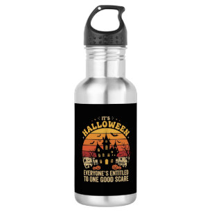 Halloween Spukhaus Ein Guter Schrecken Design_1 Edelstahlflasche