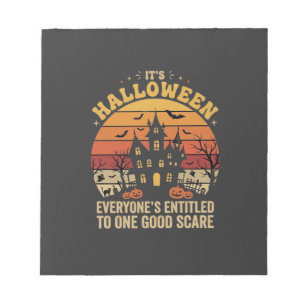 Halloween Spukhaus Ein Guter Schrecken Design_1 Notizblock