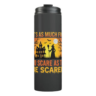 Halloween Spukhaus Hexe Erschrecken Zitat Thermosbecher