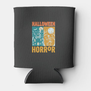 Halloween Spukhaus Mond Skelett Design_1 Dosenkühler