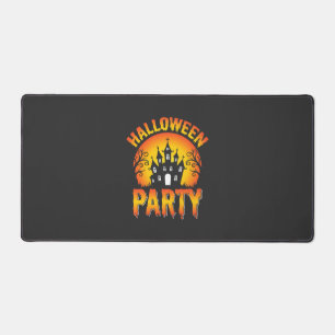 Halloween Spukhaus-Party-Vektor Schreibtischunterlage
