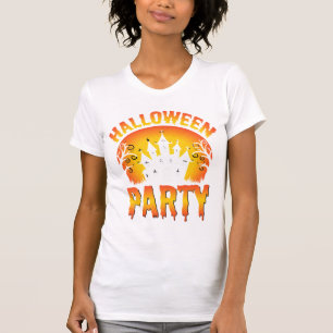 Halloween Spukhaus-Party-Vektor T-Shirt