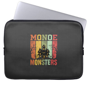 Halloween Spukhaus Retro-Monster Laptopschutzhülle