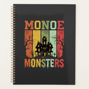 Halloween Spukhaus Retro-Monster Planer