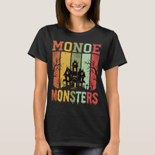 Halloween Spukhaus Retro-Monster T-Shirt