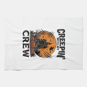 Halloween Spukhaus Schleich Mit Meiner Crew Shirt Geschirrtuch