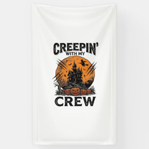 Halloween Spukhaus Schleichen Mit Meiner Crew Shir Banner