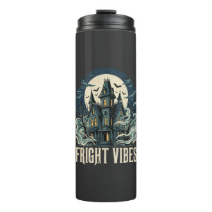 Halloween Spukhaus Schreckens-Vibes Design Thermosbecher