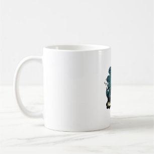 Halloween Spukhaus Uhrturm Fledermäuse Geist_1 Kaffeetasse