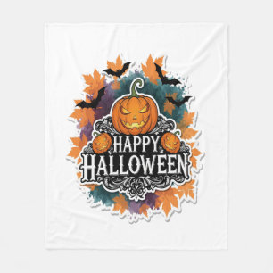 Halloween Squad Creepy Clown Ghost Zombie Fleecedecke