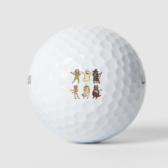 Halloween Squad Dab Dancers Golfball (Vorderseite)