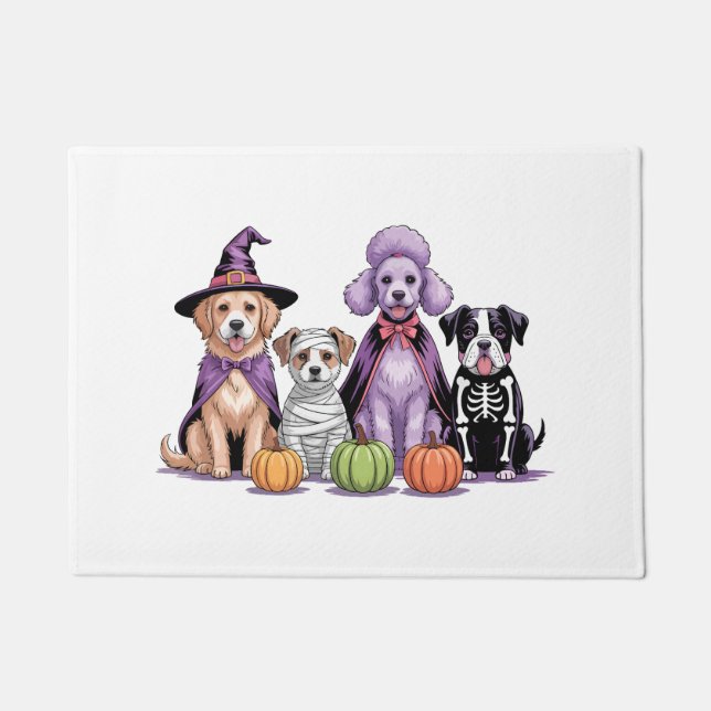Halloween Squad Dog Fußmatte (Vorderseite)