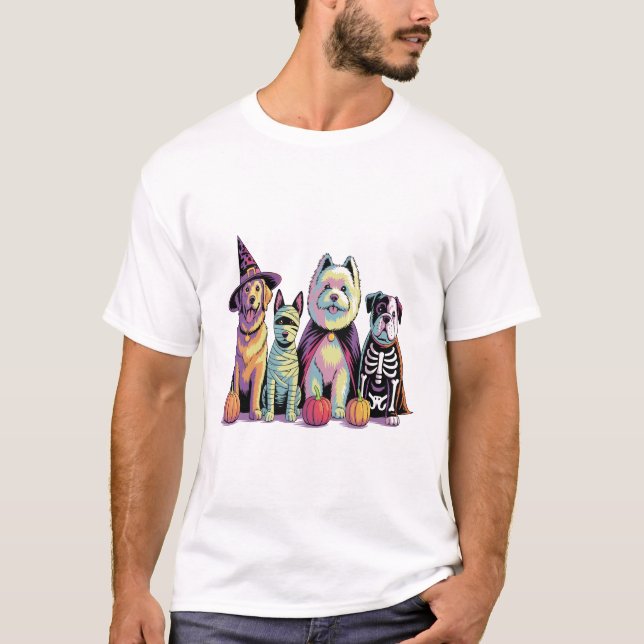 Halloween Squad Dog T-Shirt (Vorderseite)