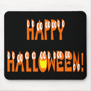 Halloween Squash Text Mousepad