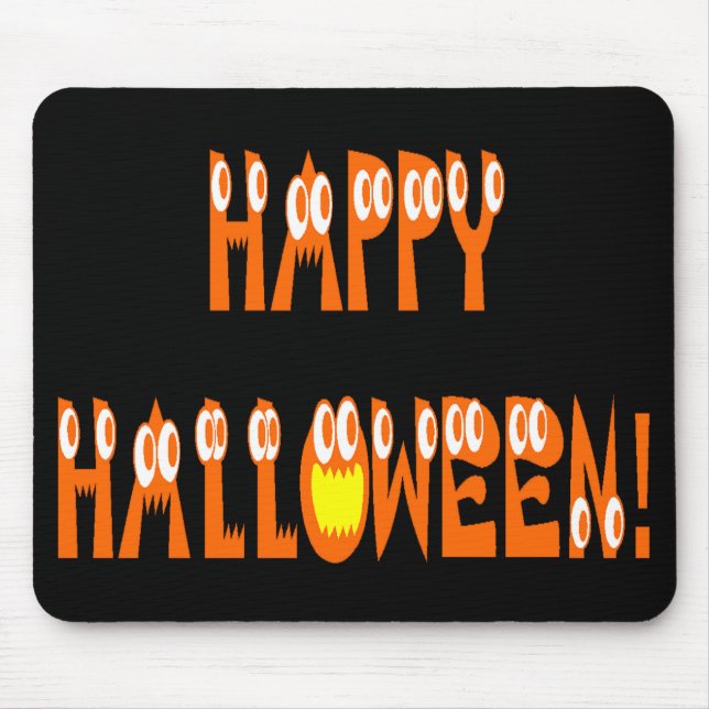 Halloween Squash Text Mousepad (Vorne)