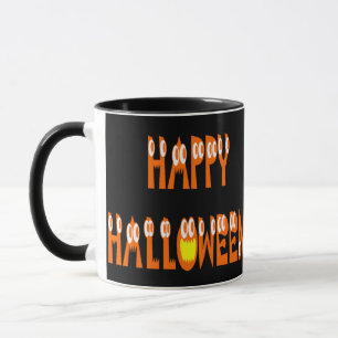 Halloween Squash Text Tasse