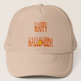 Halloween Squash Text Truckerkappe