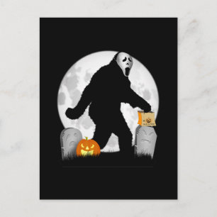 Halloween Squatchin' Postkarte