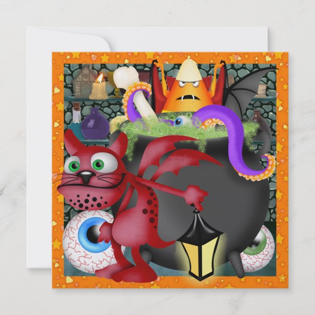 Halloween - SRF Einladung (Vorderseite)