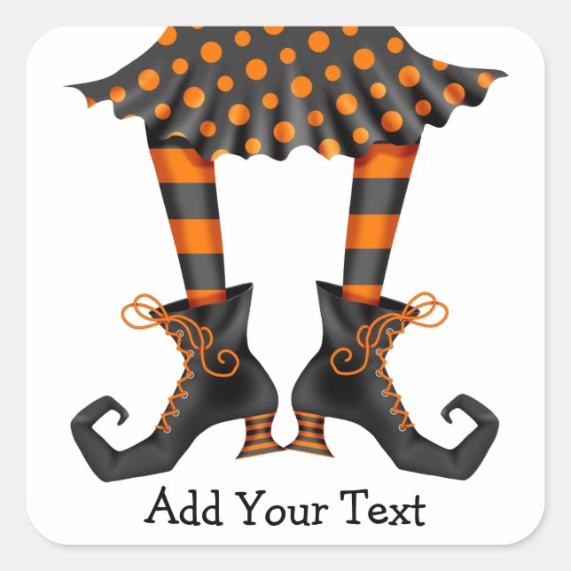 Halloween - SRF Quadratischer Aufkleber (Vorderseite)