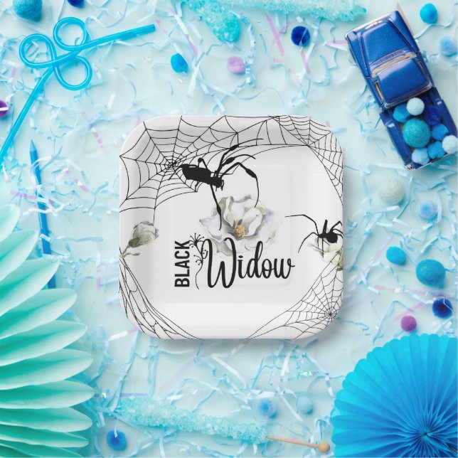 Halloween Stamp Collection "Black Widow"  Pappteller (Party)