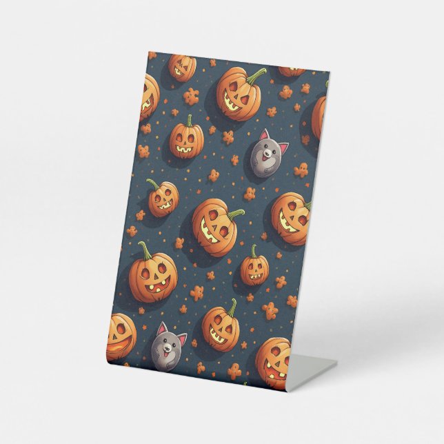 Halloween-Stand Sockelschild (Vorderseite)