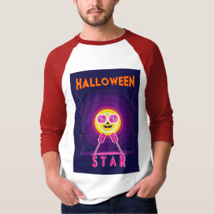 Halloween Star Goggles 31 UK Mic October Pumpkin T-Shirt