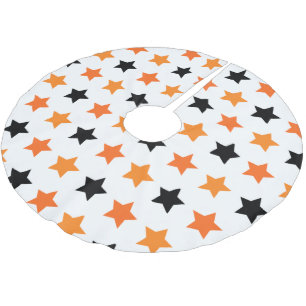 Halloween Stars Polyester Weihnachtsbaumdecke