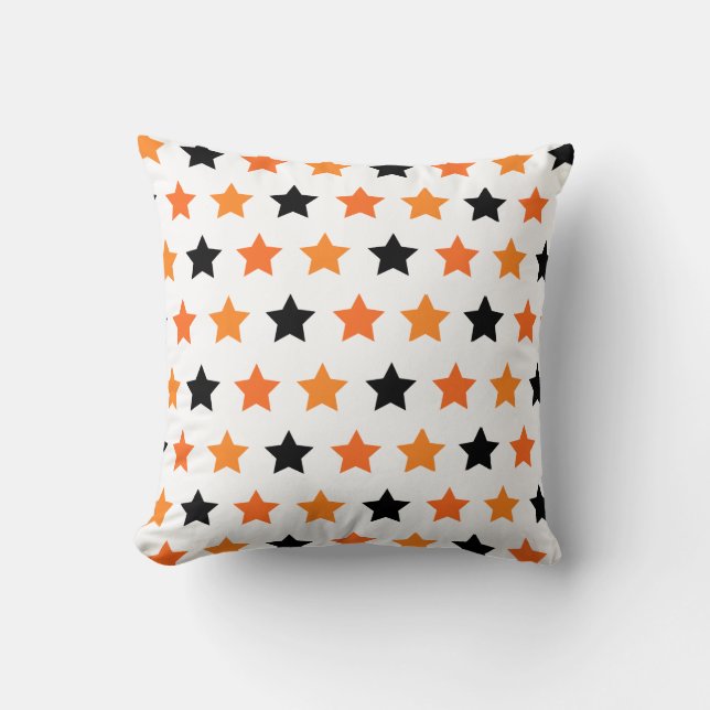 Halloween Stars Throw Kissen (Vorderseite)