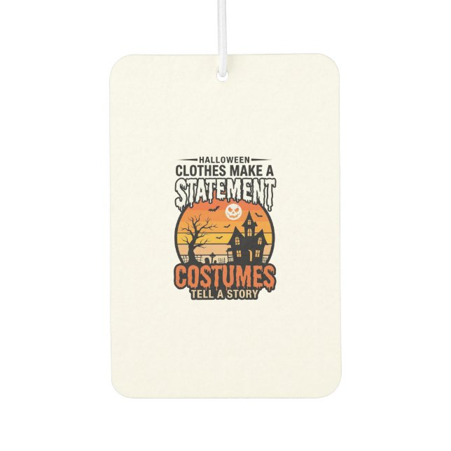 Halloween Statement Kostüme Vintage T-Shirt Design Autolufterfrischer (Vorderseite)