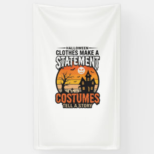 Halloween Statement-Kostüme Vintage T-Shirt Design Banner