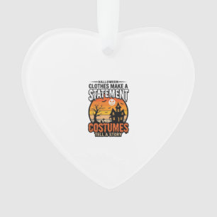 Halloween Statement-Kostüme Vintage T-Shirt Design Ornament