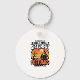 Halloween Statement-Kostüme Vintage T-Shirt Design Schlüsselanhänger