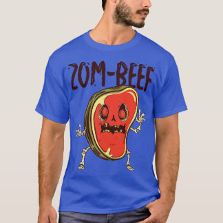 Halloween Steak Meat Lover Beef Zombie Monster T-Shirt