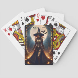 Halloween Steampunk Forest Hexe Spielkarten