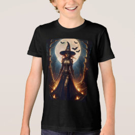 Halloween Steampunk Forest Hexe Tri-Blend Shirt
