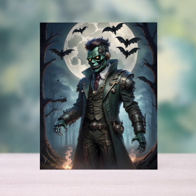 Halloween Steampunk Frankensteins Monster Acrylschild (Neutral)