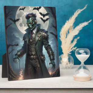 Halloween Steampunk Frankensteins Monster Fotoplatte