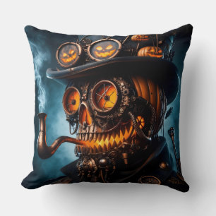 Halloween Steampunk Gothic Jack-O-Lantern Kissen